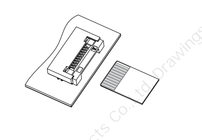 翻盖卧贴0.5mm Pitch H2.0