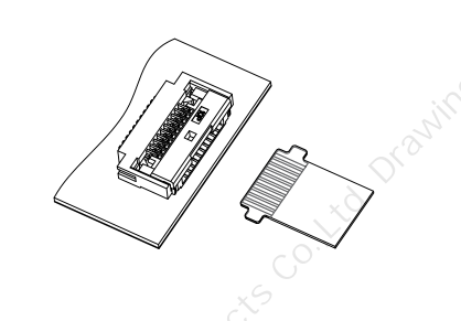 翻盖卧贴0.5mm Pitch H2.0（带扣）