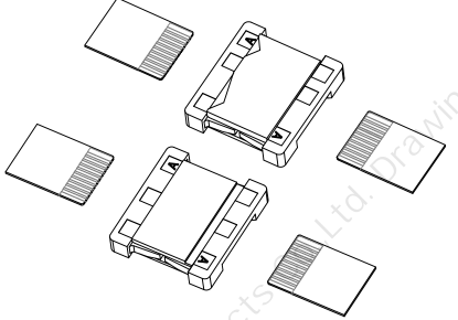 双面抽拉0.5mm Pitch H2.0/25