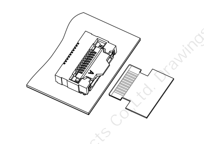 翻盖卧贴0.5mm Pitch H2.2