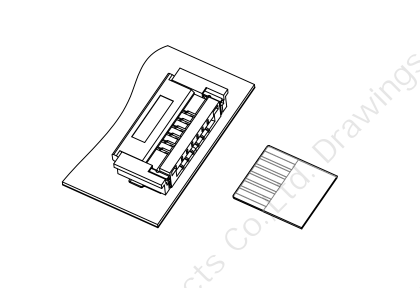 后翻盖卧贴0.5mm Pitch H2.7